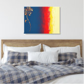 Abstrakte Rose überzogene Canvas Leinwanddruck (Insitu (Schlafzimmer))