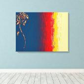 Abstrakte Rose überzogene Canvas Leinwanddruck (Insitu (Holzboden))