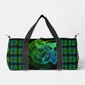 Abstrakte Rosen-Fantasie-Blumenkunst Duffle Bag (Vorderseite)