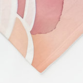 Abstrakte Rosen in Pastellfarben Fleecedecke (Ecke)