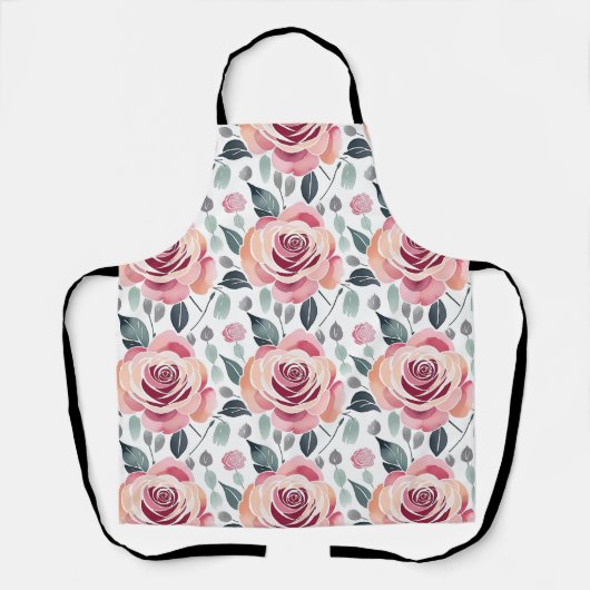 Abstrakte Rosen in Pastellfarben  Schürze (Vorderseite)