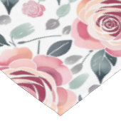 Abstrakte Rosen in Pastellfarben Tischdecke (Schrägansicht)