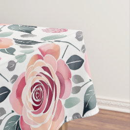 Abstrakte Rosen in Pastellfarben  Tischdecke
