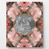 Abstrakte Rosenblütenfarbe hinzufügen Foto hinzufü Fotoplatte (Vorderseite)