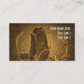 Abstrakte Rosenknospe Brown Floral Business Card Visitenkarte (Vorderseite)