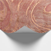 Abstrakte Rosenmarmor- und -quarzkristall Geschenkpapier (Ecke)