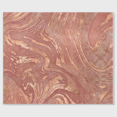 Abstrakte Rosenmarmor- und -quarzkristall Geschenkpapier (Flach)