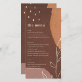 Abstrakte Rost Orange Blätterkarte Dankeskarte (Vorne/Hinten)