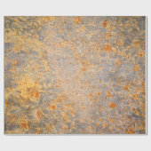 Abstrakte Rostgrundierung aus Edelmetall Geschenkpapier (Flach)