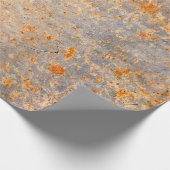 Abstrakte Rostgrundierung aus Edelmetall Geschenkpapier (Ecke)