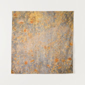 Abstrakte Rostgrundierung aus Edelmetall Wandteppich (Vorderseite (Horizontal))