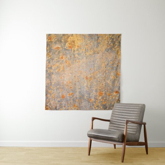 Abstrakte Rostgrundierung aus Edelmetall Wandteppich (Beispiel (Horizontal))