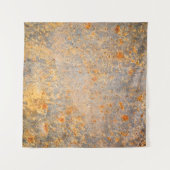 Abstrakte Rostgrundierung aus Edelmetall Wandteppich (Vorderseite)