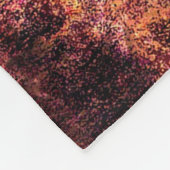 Abstrakte Rostgrunge Fleecedecke (Ecke)