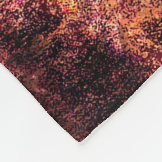 Abstrakte Rostgrunge Fleecedecke (Ecke)