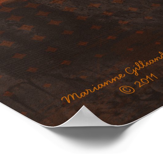 Abstrakte Rostkunst erhalten Poster (Ecke)