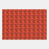 Abstrakte Rot-Gelb-Wirbel   Geschenkpapier Set (Vorderseite 2)