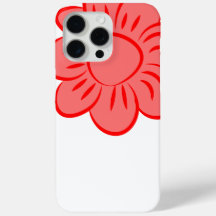 Abstrakte Rot-Rosa-Blume Design-Handy-Fall