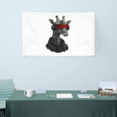 Abstrakte Rot- und Schwarzgiraffe Klassischer T -  Banner (Messeveranstaltung)