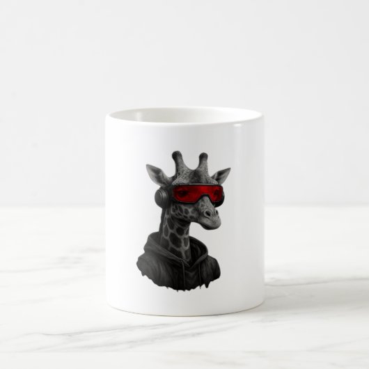 Abstrakte Rot- und Schwarzgiraffe Klassischer T -  Kaffeetasse (Mittel)
