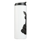 Abstrakte Rot- und Schwarzgiraffe Klassischer T -  Thermosbecher (Nach links gedreht)