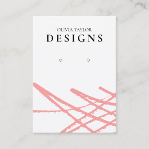 Abstrakte rote Anzeigetafel Visitenkarte