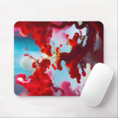 Abstrakte rote Bäume Mousepad (Mit Mouse)