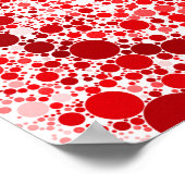 Abstrakte rote Blasen Poster (Ecke)