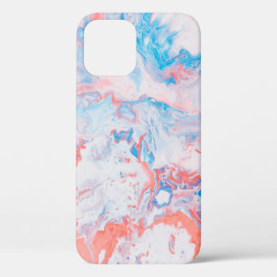 Abstrakte rote, blaue und weiße Malerei Case-Mate iPhone Hülle