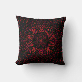 Abstrakte Rote Blume Roter Star Kissen