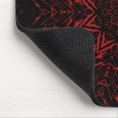Abstrakte Rote Blume Roter Star Mousepad (Ecke)