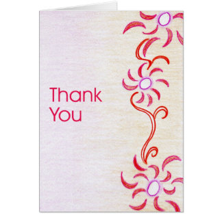 Abstrakte rote Blumenhochzeits-Einladung