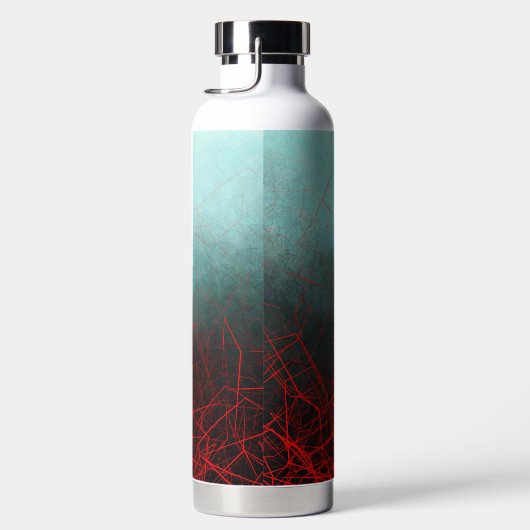 Abstrakte rote Boxen - Thor Trinkflasche (Rechts)