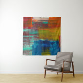 ABSTRAKTE, ROTE GELBE BLAU UND WEISS WANDTEPPICH (Beispiel (Horizontal))