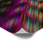 Abstrakte rote, grüne und blaue Malerei Poster (Ecke)