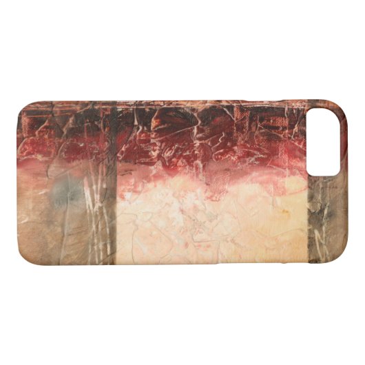 Abstrakte Rote Landschaft Case-Mate iPhone Hülle (Rückseite (Horizontal))