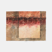 Abstrakte Rote Landschaft Fleecedecke (Vorderseite (Horizontal))