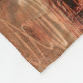 Abstrakte Rote Landschaft Fleecedecke (Ecke)