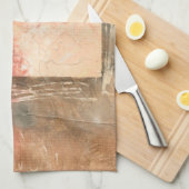 Abstrakte Rote Landschaft Geschirrtuch (Viertel Falte)