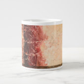 Abstrakte Rote Landschaft Jumbo-Tasse (Vorderseite)