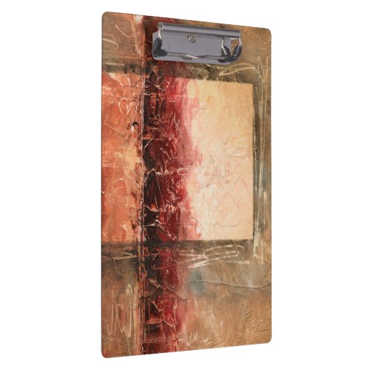 Abstrakte Rote Landschaft Klemmbrett (Rechts)