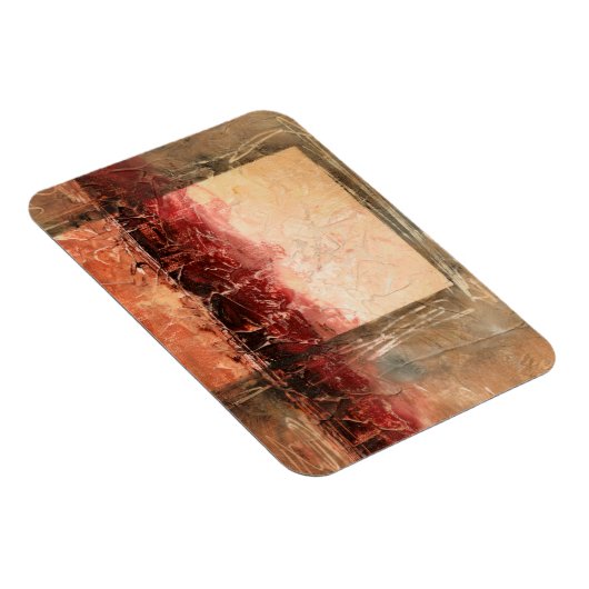 Abstrakte Rote Landschaft Magnet (Rechte Seite)