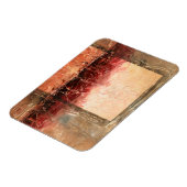 Abstrakte Rote Landschaft Magnet (Linke Seite)