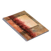 Abstrakte Rote Landschaft Notizblock (Rechte Seite)