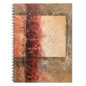 Abstrakte Rote Landschaft Notizblock (Vorderseite)