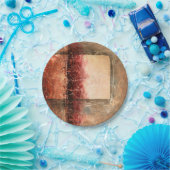 Abstrakte rote Landschaft Pappteller (Party)