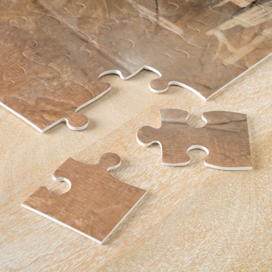 Abstrakte Rote Landschaft Puzzle (Seite)