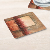 Abstrakte Rote Landschaft Rechteckiger Pappuntersetzer (angewinkelt)