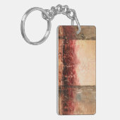 Abstrakte Rote Landschaft Schlüsselanhänger (Vorderseite links)
