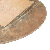 Abstrakte Rote Landschaft Schneidebrett (Ecke)